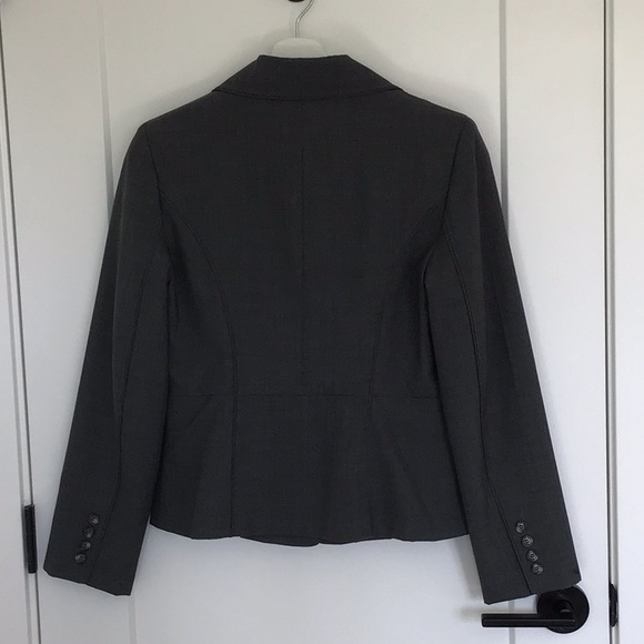 Ann Taylor Factory Charcoal Gray Blazer, Size 4 - Picture 2 of 5